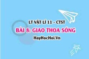 Hiện tượng giao thoa sóng cơ, sóng anh sáng? Điểm dao động cực đại, điểm dao động cực tiểu? Vật lí 11 bài 8 CTST